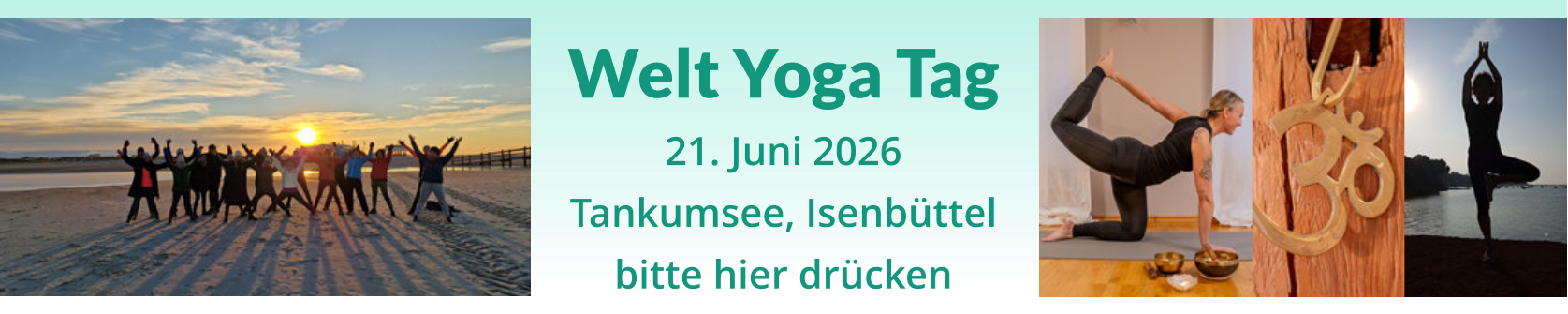 Welt Yoga Tag  21. Juni 2026 Tankumsee, Isenbüttel bitte hier drücken